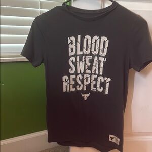 Dark Green Graphic Tee with Motivational Print